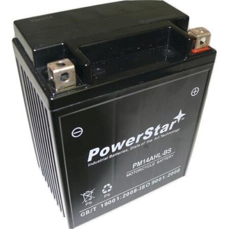 Batteryjack BatteryJack PM14AHL-BS-02 YTX14AHL - BS SMF Battery 12 V for Suzuki 650 LS650 Savage; S40 1986 - 2012 PM14AHL-BS-02
